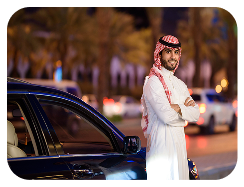 3 → Figure → Auto dealership customer seated in motorcar talking to sales consultant